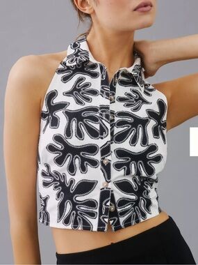 Pilcro Deco Halter Top NWT